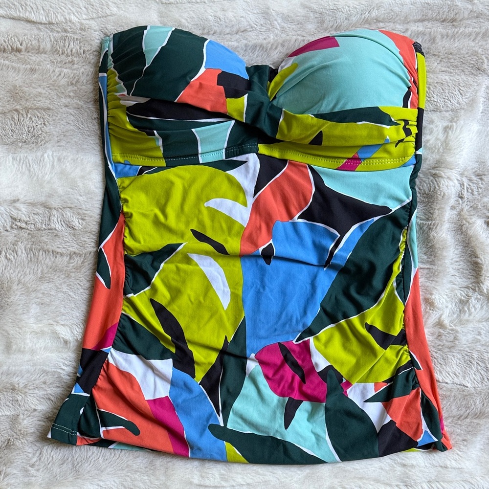 Anne Cole Multicolor Strapless Swimsuit